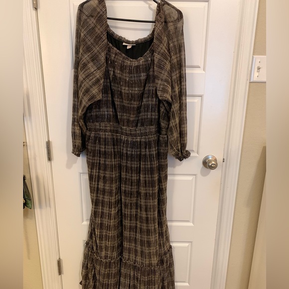 1X shimmery sparkly holiday dress plus size - Picture 10 of 14